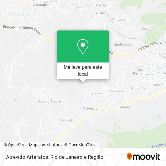 Atrevido Artefatos mapa