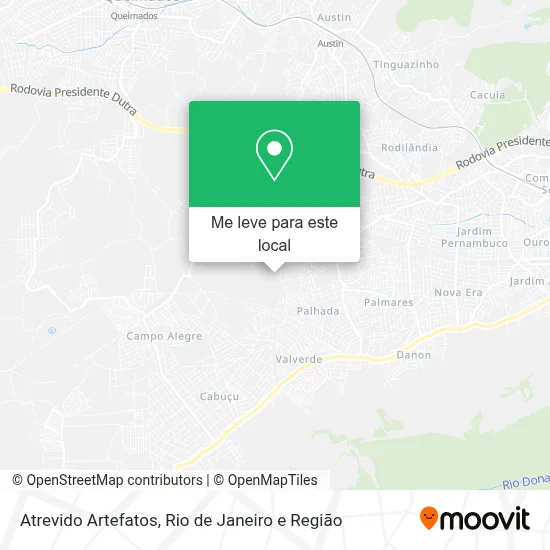 Atrevido Artefatos mapa