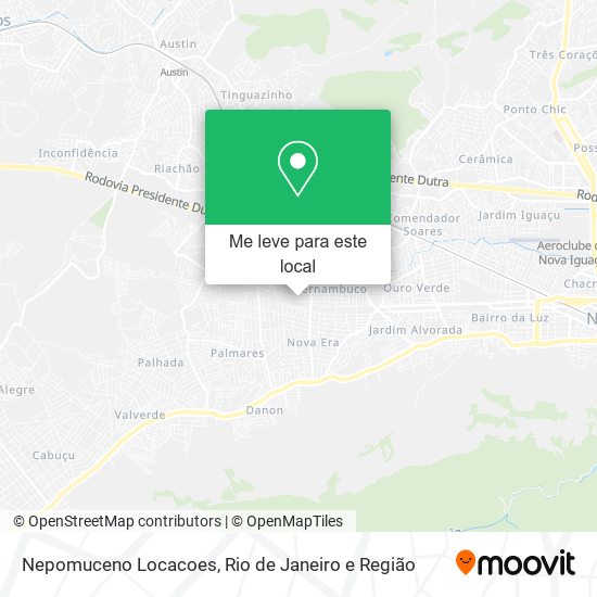 Nepomuceno Locacoes mapa