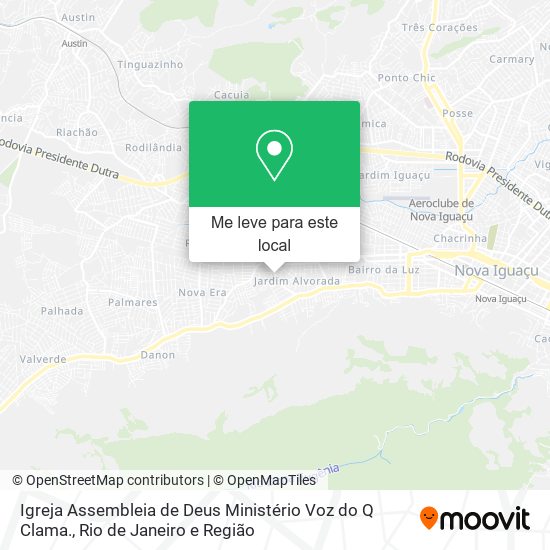 Igreja Assembleia de Deus Ministério Voz do Q Clama. mapa