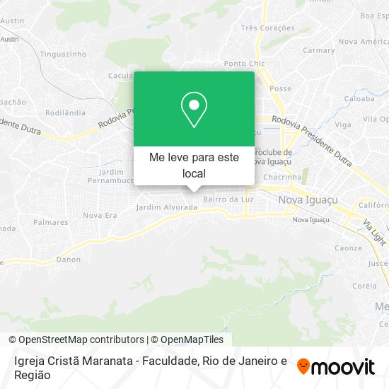 Igreja Cristã Maranata - Faculdade mapa