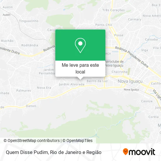 Quem Disse Pudim mapa
