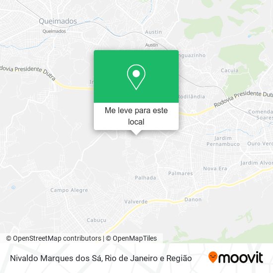 Nivaldo Marques dos Sá mapa