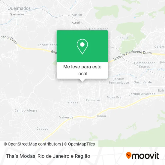 Thaís Modas mapa