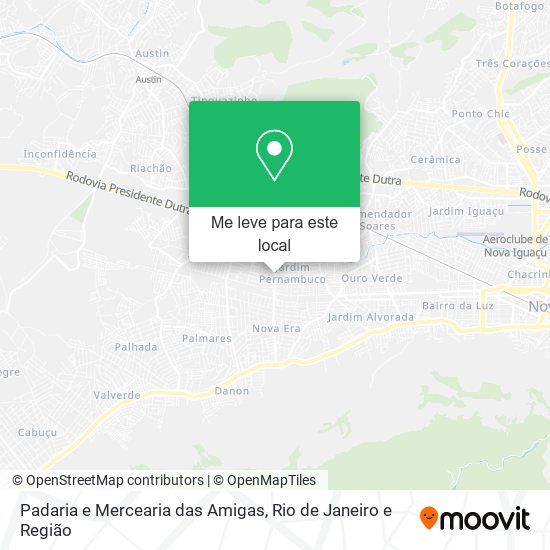 Padaria e Mercearia das Amigas mapa