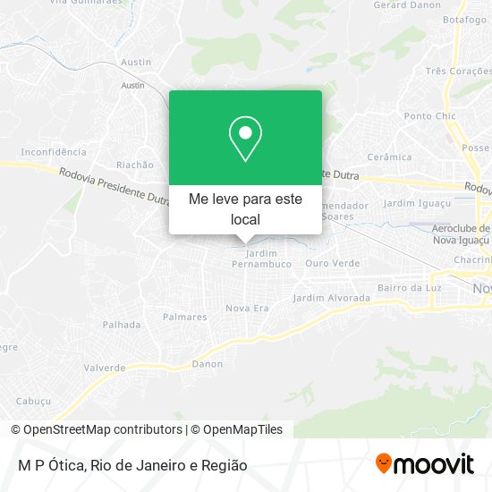 M P Ótica mapa
