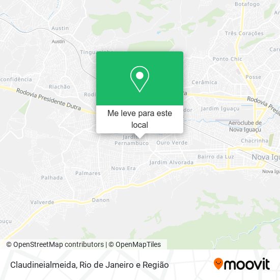Claudineialmeida mapa