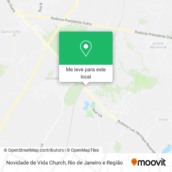 Novidade de Vida Church mapa