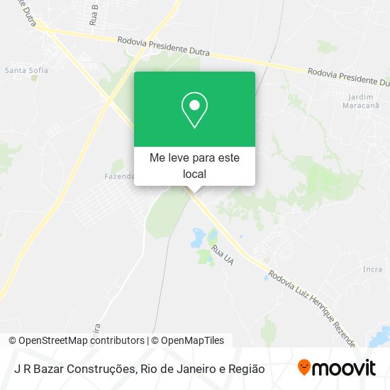 J R Bazar Construções mapa