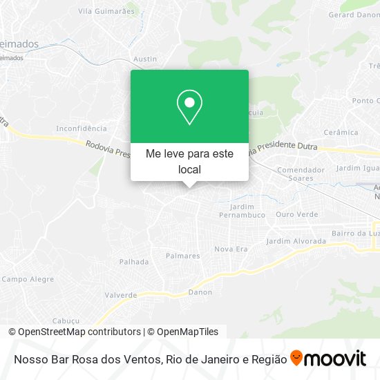 Nosso Bar Rosa dos Ventos mapa