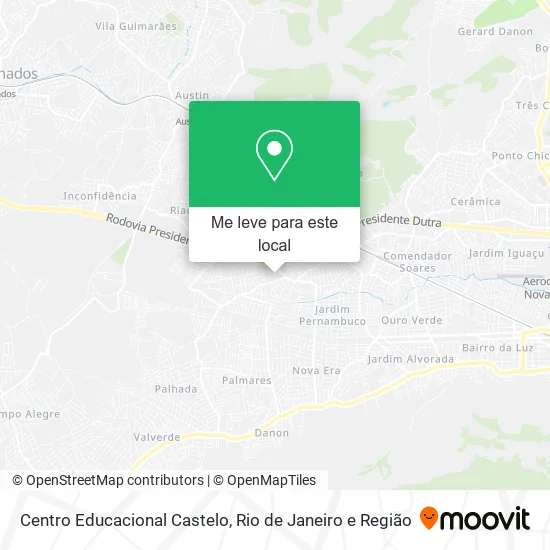 Centro Educacional Castelo mapa