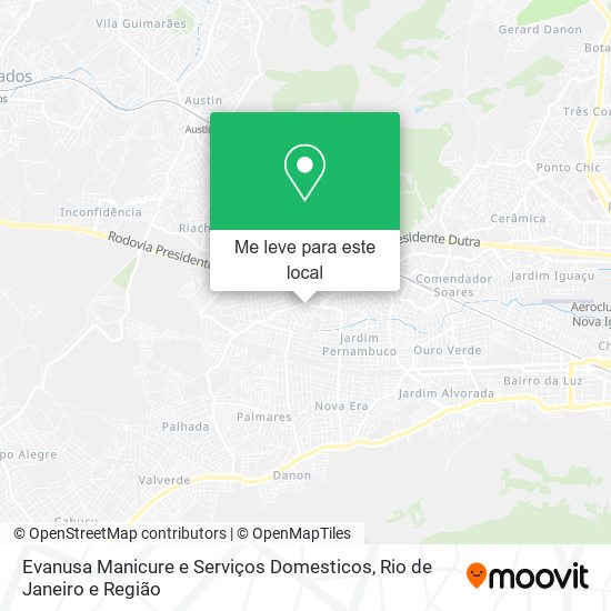 Evanusa Manicure e Serviços Domesticos mapa