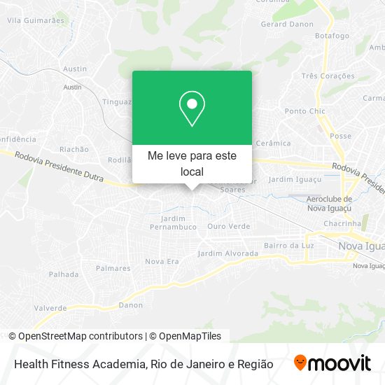 Health Fitness Academia mapa