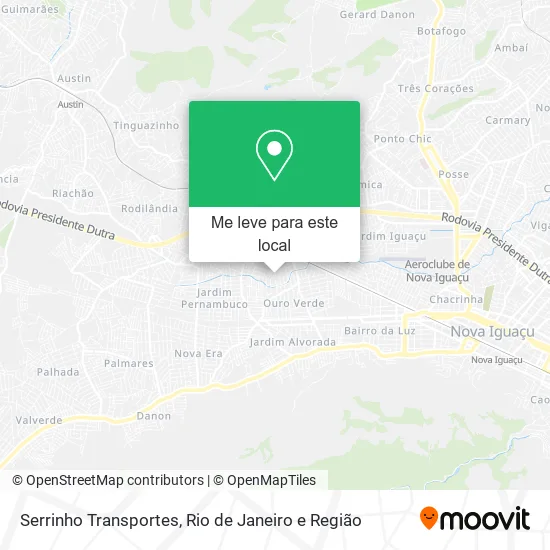 Serrinho Transportes mapa