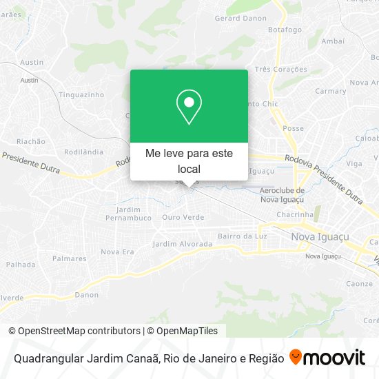 Quadrangular Jardim Canaã mapa