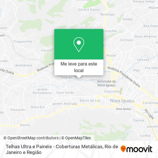 Telhas Ultra e Painéis - Coberturas Metálicas mapa