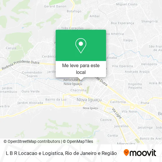 L B R Locacao e Logistica mapa