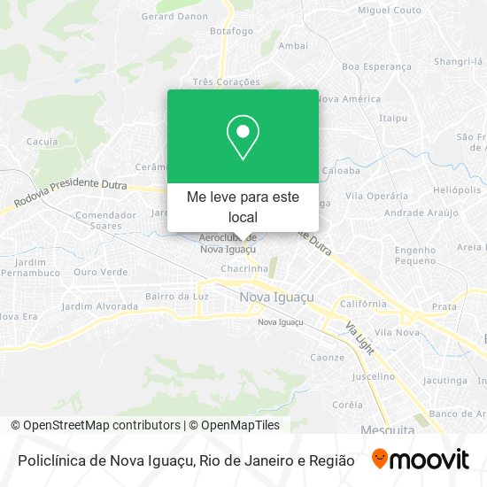 Policlínica de Nova Iguaçu mapa