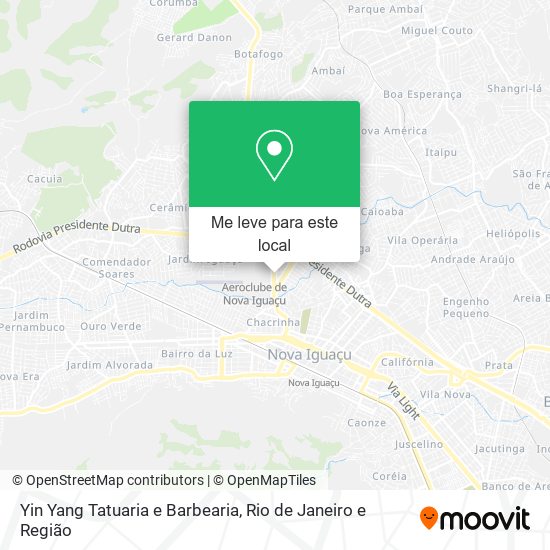 Yin Yang Tatuaria e Barbearia mapa