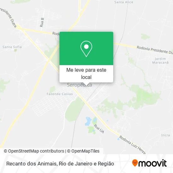 Recanto dos Animais mapa