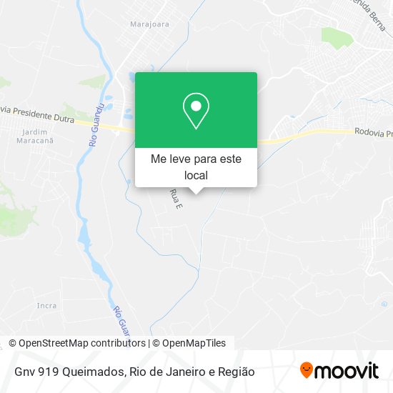Gnv 919 Queimados mapa