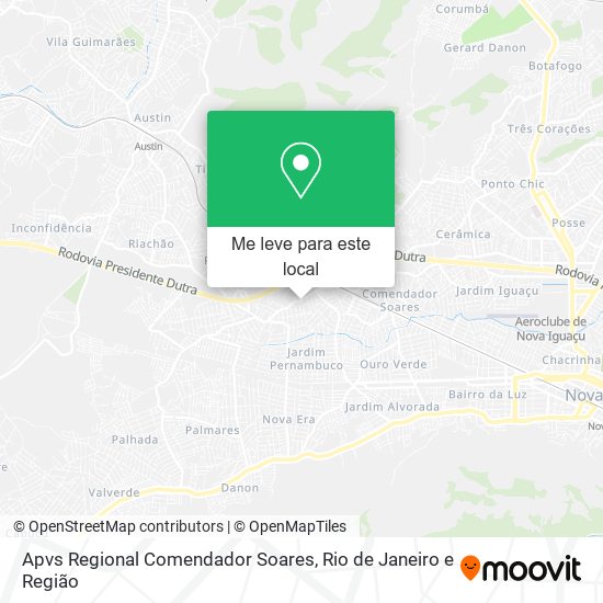 Apvs Regional Comendador Soares mapa