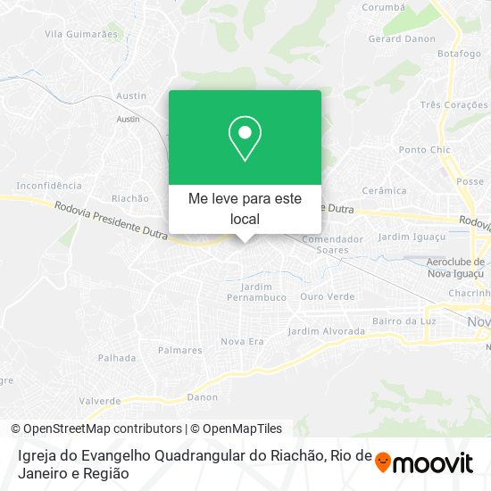 Igreja do Evangelho Quadrangular do Riachão mapa