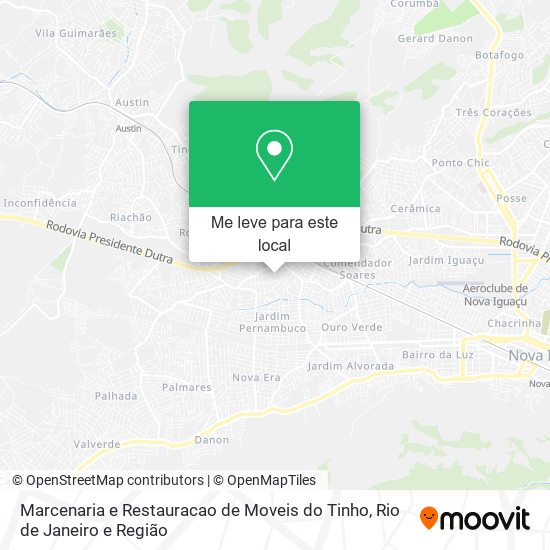 Marcenaria e Restauracao de Moveis do Tinho mapa
