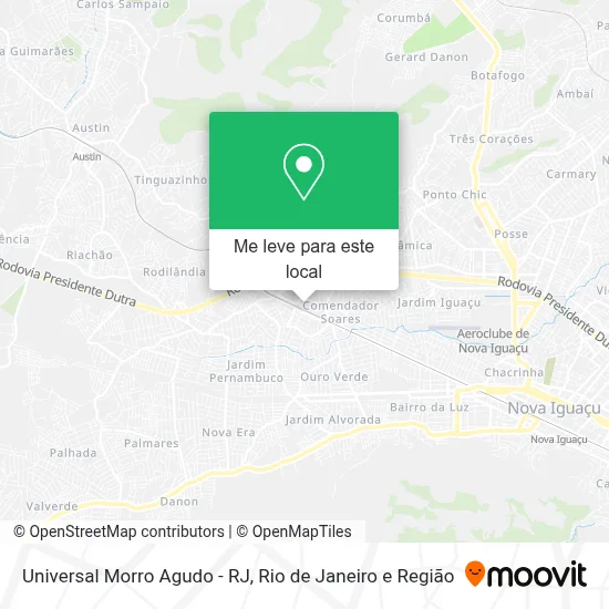 Universal Morro Agudo - RJ mapa