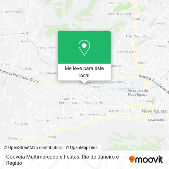 Gouveia Multimercado e Festas mapa