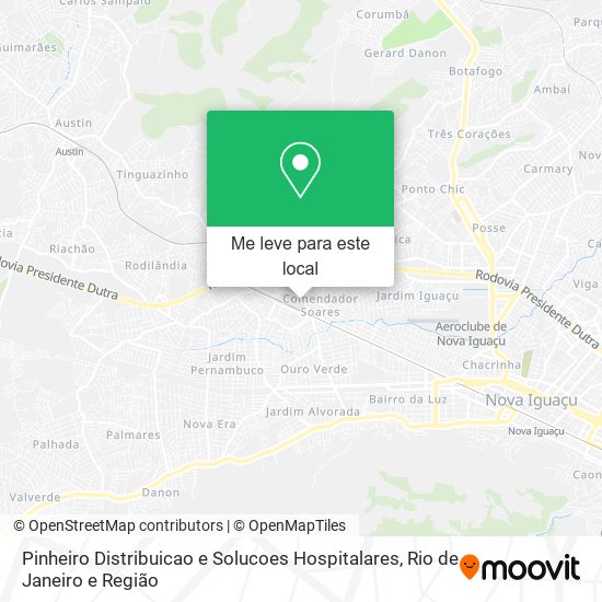 Pinheiro Distribuicao e Solucoes Hospitalares mapa
