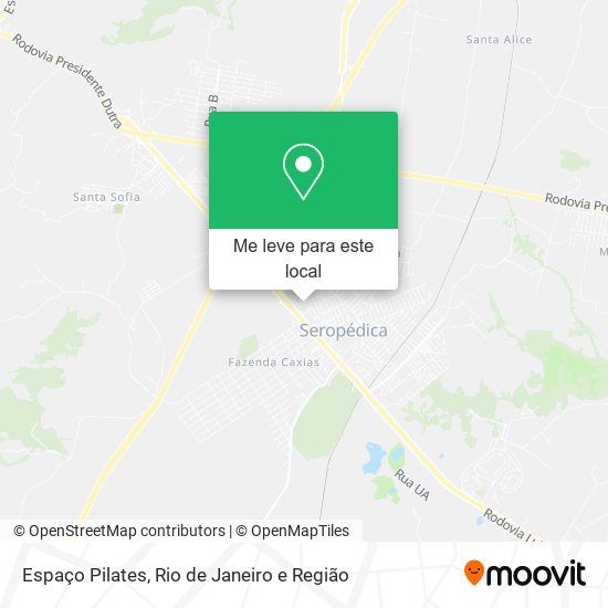 Espaço Pilates mapa