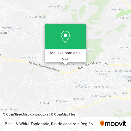 Black & White Tapiocaria mapa