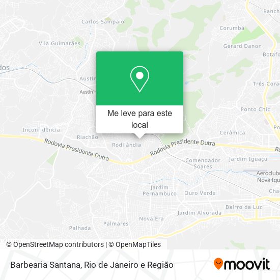 Barbearia Santana mapa