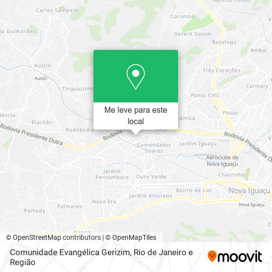 Comunidade Evangélica Gerizim mapa