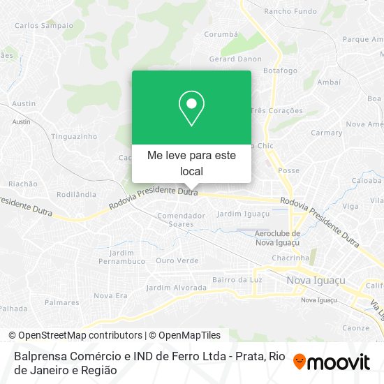 Balprensa Comércio e IND de Ferro Ltda - Prata mapa