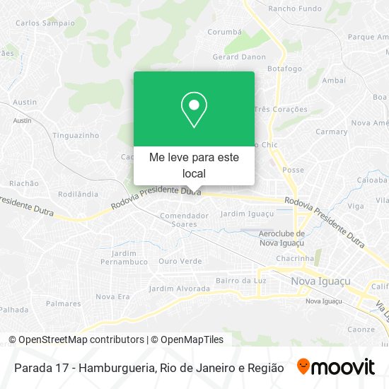 Parada 17 - Hamburgueria mapa