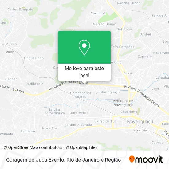 Garagem do Juca Evento mapa
