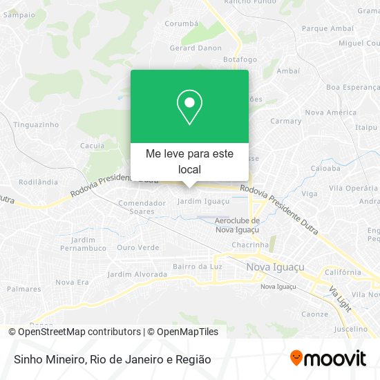 Sinho Mineiro mapa