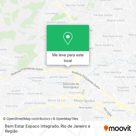 Bem Estar Espaco Integrado mapa