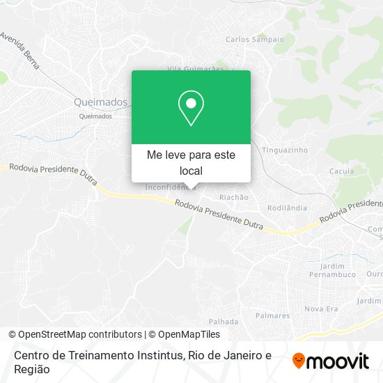 Centro de Treinamento Instintus mapa