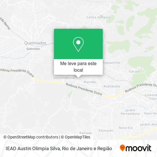 IEAD Austin Olímpia Silva mapa