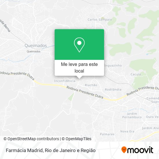 Farmácia Madrid mapa