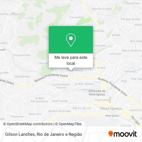 Gilson Lanches mapa