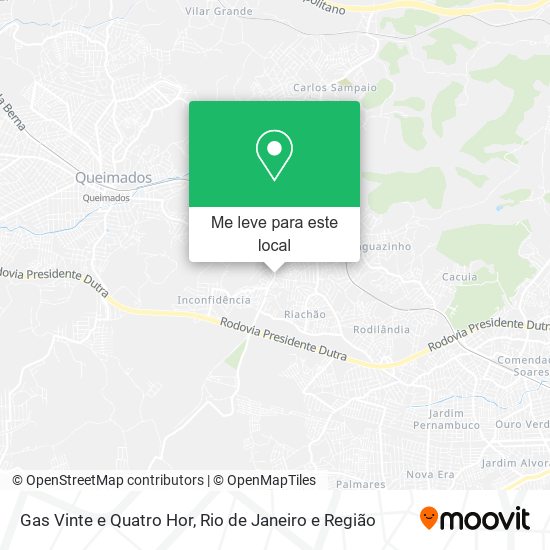 Gas Vinte e Quatro Hor mapa