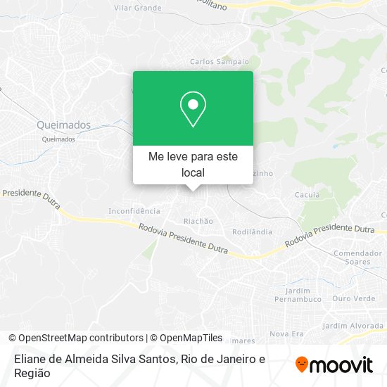 Eliane de Almeida Silva Santos mapa