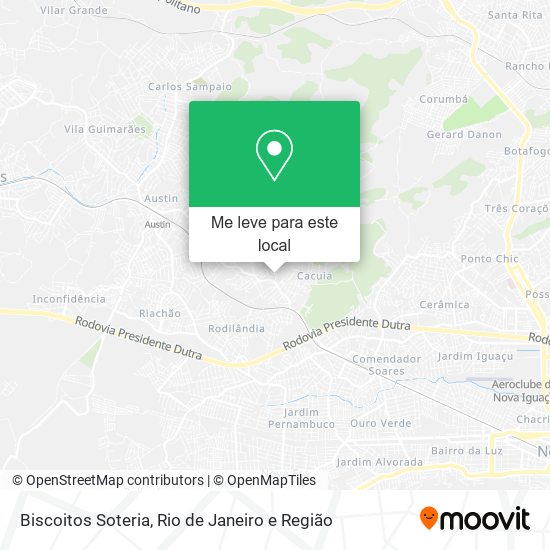 Biscoitos Soteria mapa