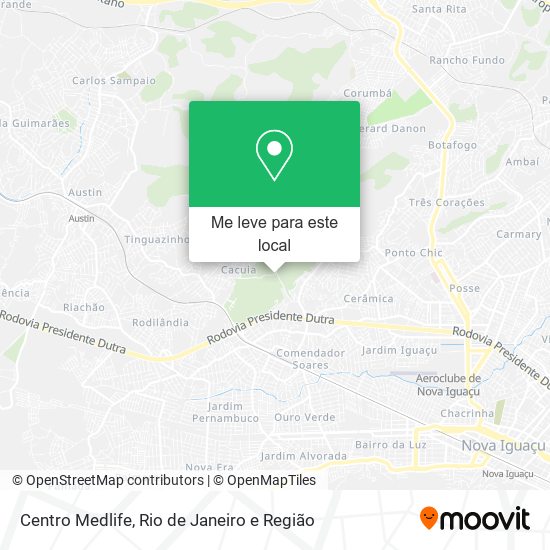Centro Medlife mapa