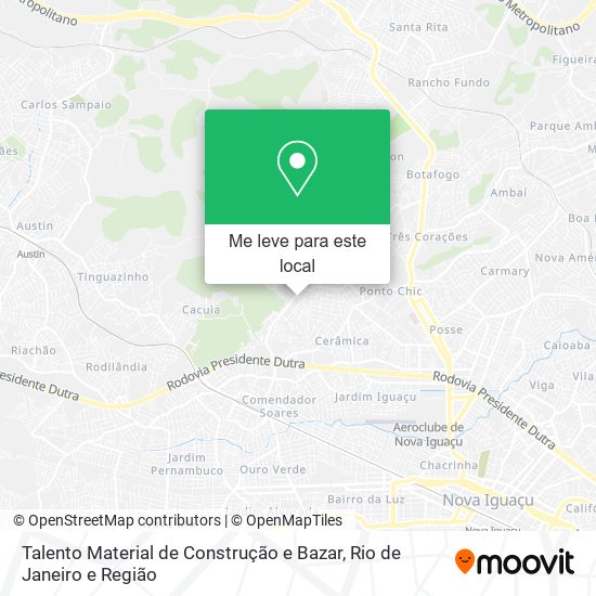 Talento Material de Construção e Bazar mapa