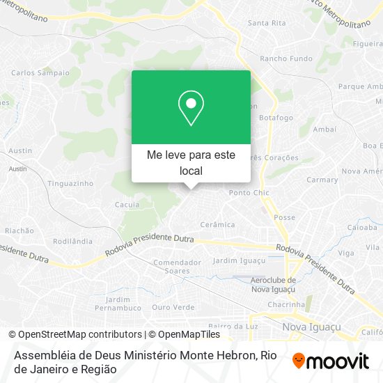 Assembléia de Deus Ministério Monte Hebron mapa